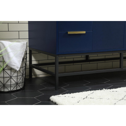 Elegant Bathroom Vanity - Blue (VF488W48MBL)