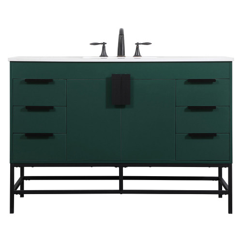 Elegant Bathroom Vanity - Green (VF488W48MGN)
