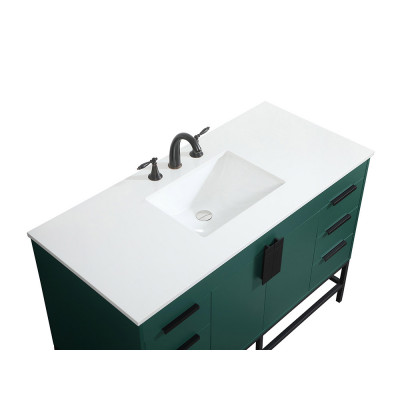 Elegant Bathroom Vanity - Green (VF488W48MGN)
