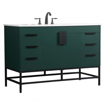 Elegant Bathroom Vanity - Green (VF488W48MGN)