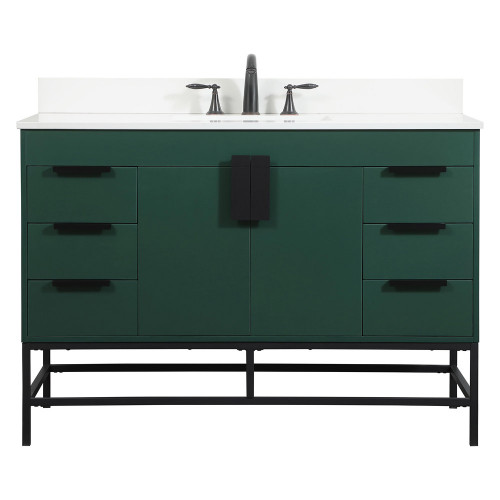 Elegant Bathroom Vanity - Green (VF488W48MGN-BS)