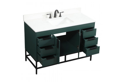 Elegant™ VF488W48MGN-BS Bathroom Vanity - Green