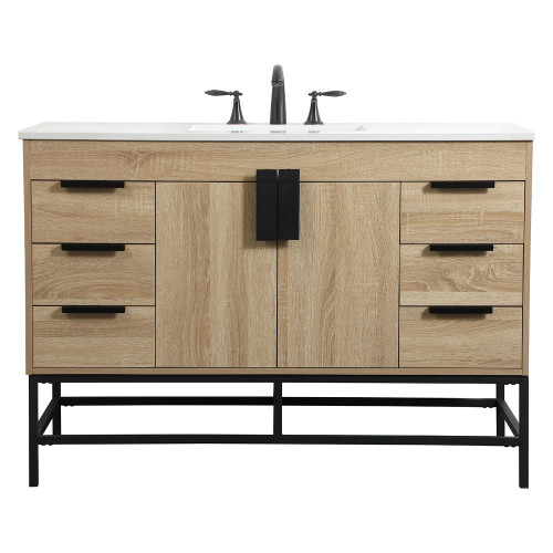 Elegant Bathroom Vanity - Mango Wood (VF488W48MW)