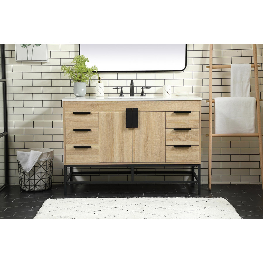 Elegant Bathroom Vanity - Mango Wood (VF488W48MW)