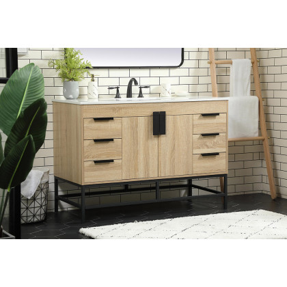 Elegant Bathroom Vanity - Mango Wood (VF488W48MW)