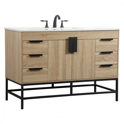 Elegant Bathroom Vanity - Mango Wood (VF488W48MW)