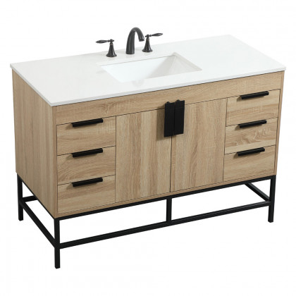 Elegant Bathroom Vanity - Mango Wood (VF488W48MW)