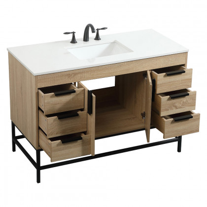 Elegant Bathroom Vanity - Mango Wood (VF488W48MW)