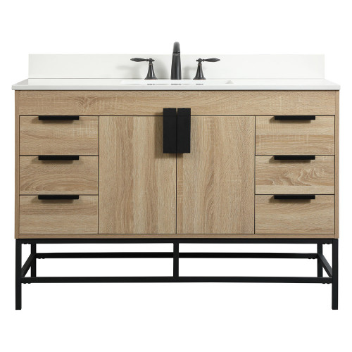 Elegant Bathroom Vanity - Mango Wood (VF488W48MW-BS)