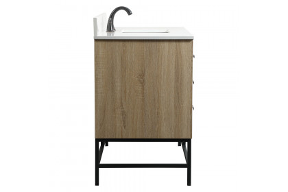 Elegant™ VF488W48MW-BS Bathroom Vanity - Mango Wood