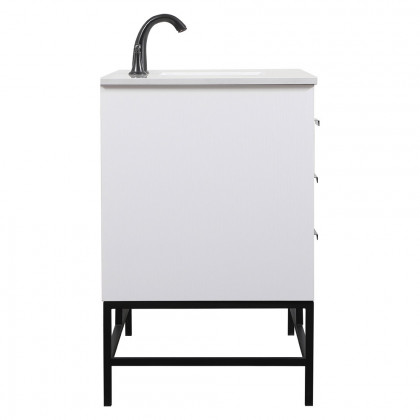 Elegant Bathroom Vanity - White (VF488W48MWH)