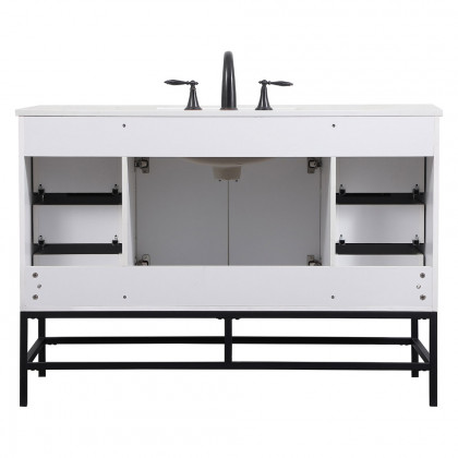 Elegant Bathroom Vanity - White (VF488W48MWH)