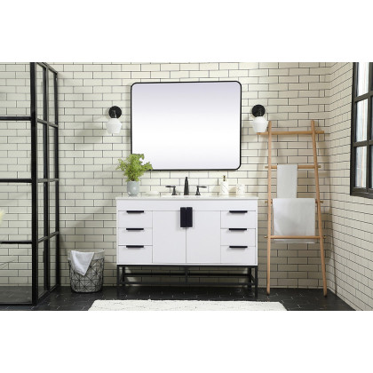 Elegant Bathroom Vanity - White (VF488W48MWH)