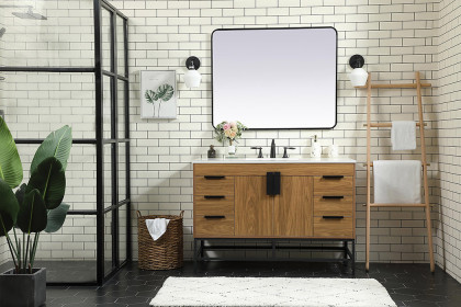 Elegant™ VF488W48WB Bathroom Vanity - Walnut Brown