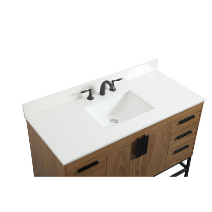 Elegant Bathroom Vanity - Walnut Brown (VF488W48WB-BS)