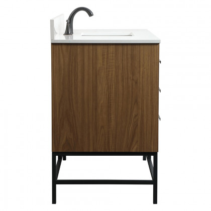 Elegant Bathroom Vanity - Walnut Brown (VF488W48WB-BS)