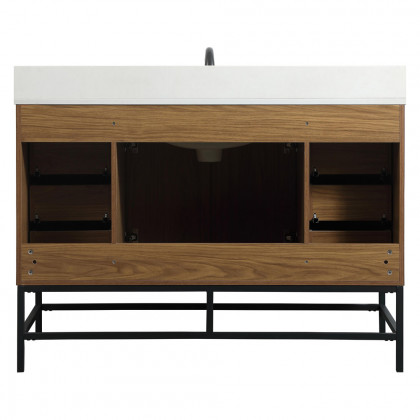 Elegant Bathroom Vanity - Walnut Brown (VF488W48WB-BS)