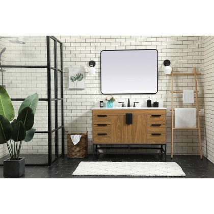 Elegant Bathroom Vanity - Walnut Brown (VF488W48WB-BS)