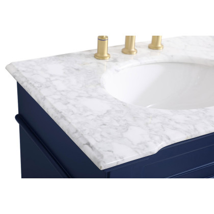 Elegant Bathroom Vanity - Blue, L 30" (VF50030BL)