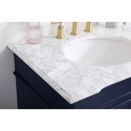 Elegant Bathroom Vanity - Blue, L 30" (VF50030BL)