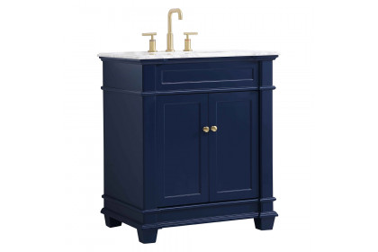 Elegant™ VF50030BL Bathroom Vanity - Blue, L 30"