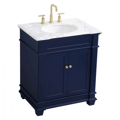 Elegant Bathroom Vanity - Blue, L 30" (VF50030BL)