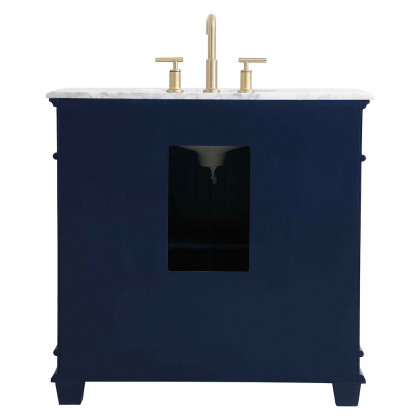 Elegant Bathroom Vanity - Blue, L 36" (VF50036BL)