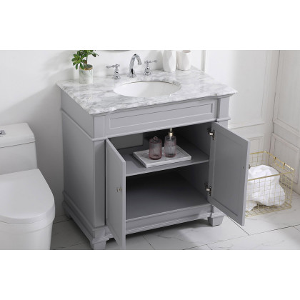 Elegant Bathroom Vanity - Gray, L 36" (VF50036GR)