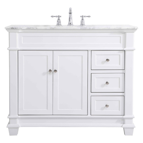 Elegant Bathroom Vanity - White (VF50042WH)