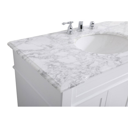 Elegant Bathroom Vanity - White (VF50042WH)