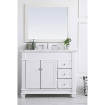 Elegant Bathroom Vanity - White (VF50042WH)