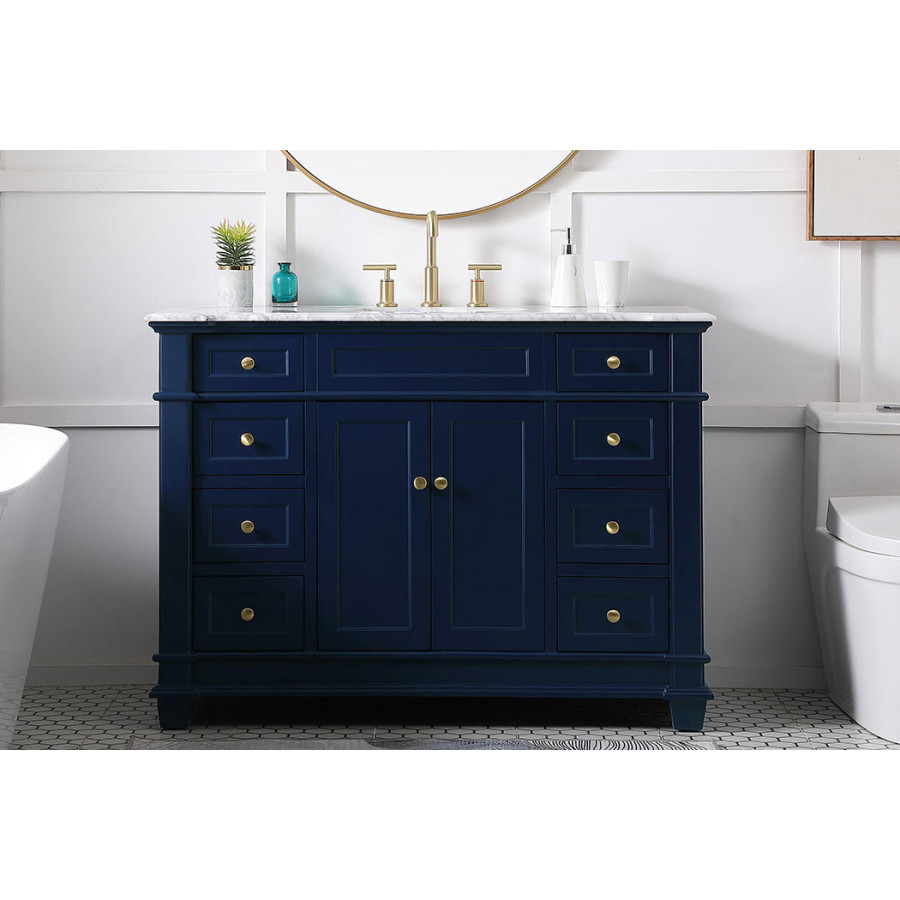Elegant Bathroom Vanity - Blue (VF50048BL)