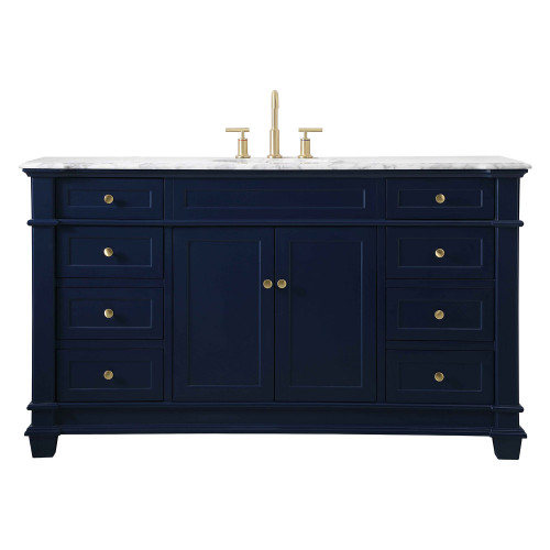 Elegant Bathroom Vanity - Blue (VF50060BL)