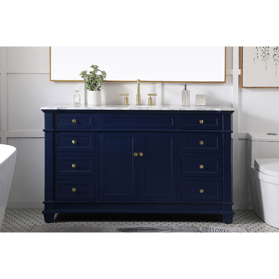 Elegant Bathroom Vanity - Blue (VF50060BL)