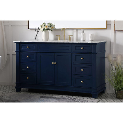 Elegant Bathroom Vanity - Blue (VF50060BL)