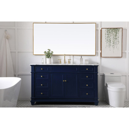 Elegant Bathroom Vanity - Blue (VF50060BL)