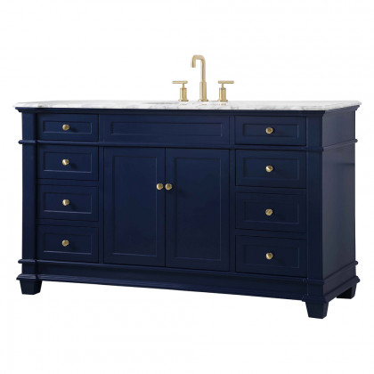 Elegant Bathroom Vanity - Blue (VF50060BL)