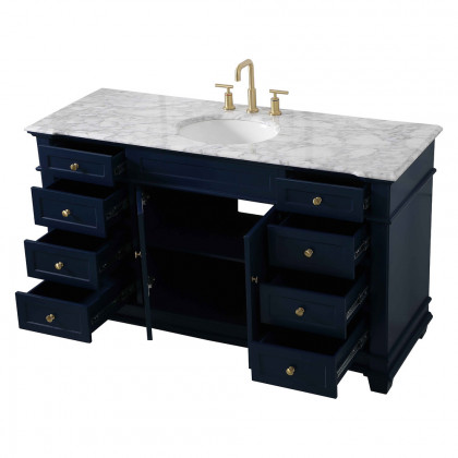 Elegant Bathroom Vanity - Blue (VF50060BL)