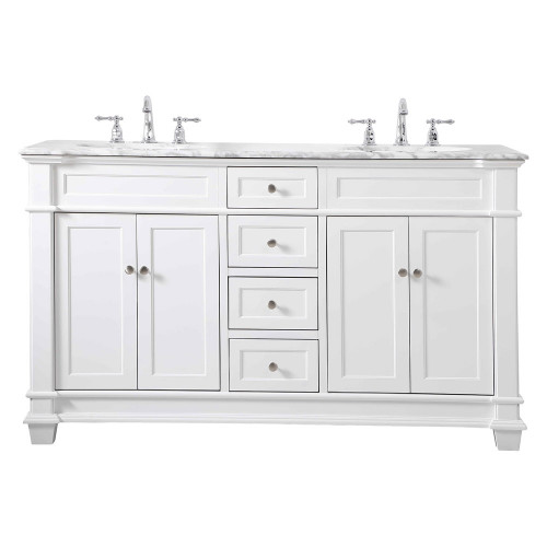 Elegant Bathroom Vanity - White (VF50060DWH)