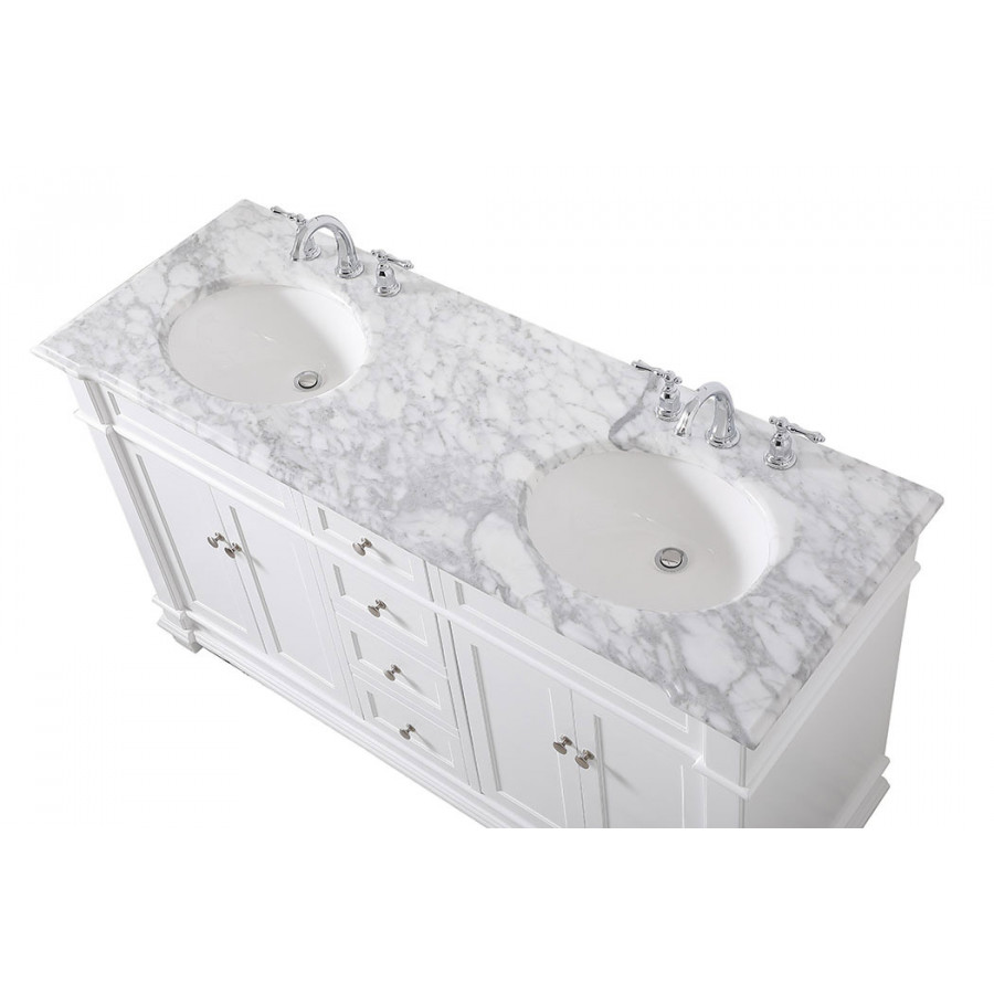 Elegant Bathroom Vanity - White (VF50060DWH)