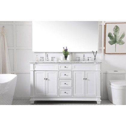 Elegant Bathroom Vanity - White (VF50060DWH)