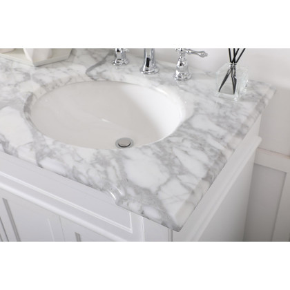 Elegant Bathroom Vanity - White (VF50060DWH)