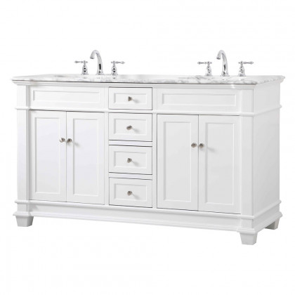 Elegant Bathroom Vanity - White (VF50060DWH)
