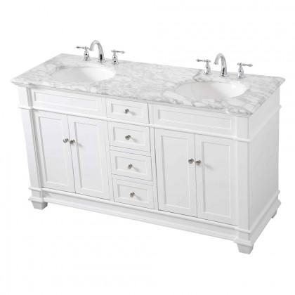 Elegant Bathroom Vanity - White (VF50060DWH)