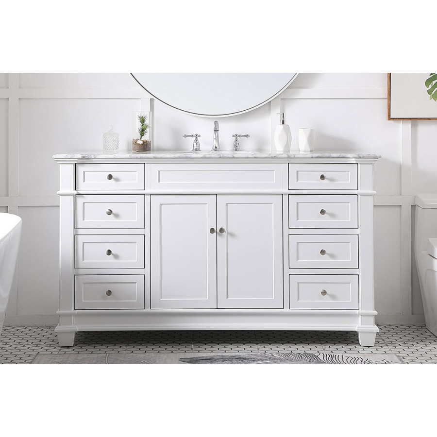 Elegant Bathroom Vanity - White (VF50060WH)