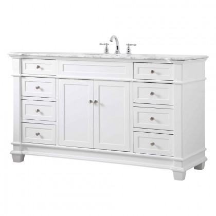 Elegant Bathroom Vanity - White (VF50060WH)