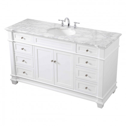 Elegant Bathroom Vanity - White (VF50060WH)