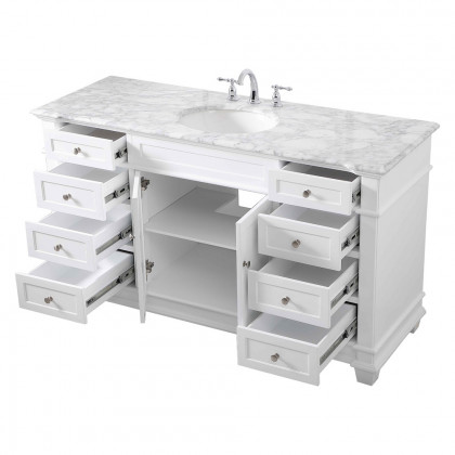 Elegant Bathroom Vanity - White (VF50060WH)