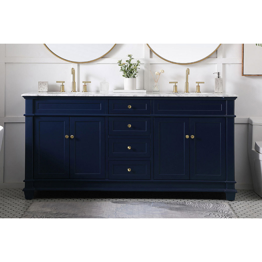 Elegant Bathroom Vanity - Blue (VF50072DBL)