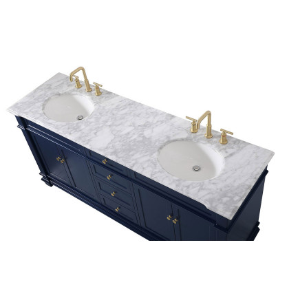 Elegant Bathroom Vanity - Blue (VF50072DBL)